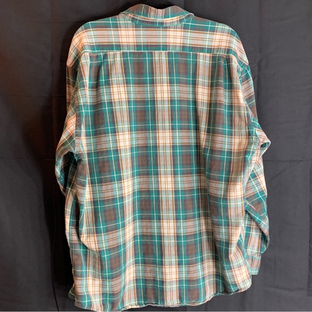 Eddie Bauer Cotton Bainbridge Flannel Men’s Button Up Long Sleeve, size XL - Picture 9 of 10